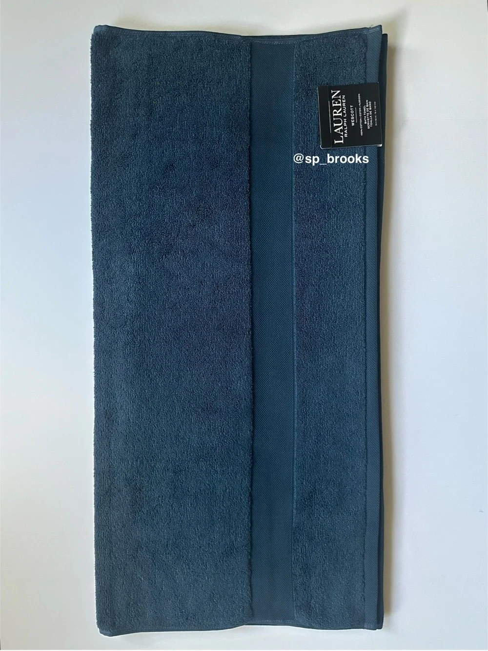 🎁8PC LAUREN Ralph Lauren Wescott Bath Towel Set - Club Navy - 8 Pieces